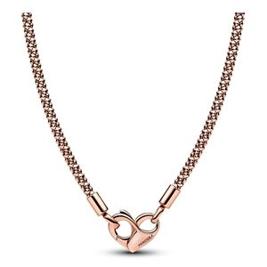Pandora Moments Studded Chain Necklace | Rose Gold-Plated